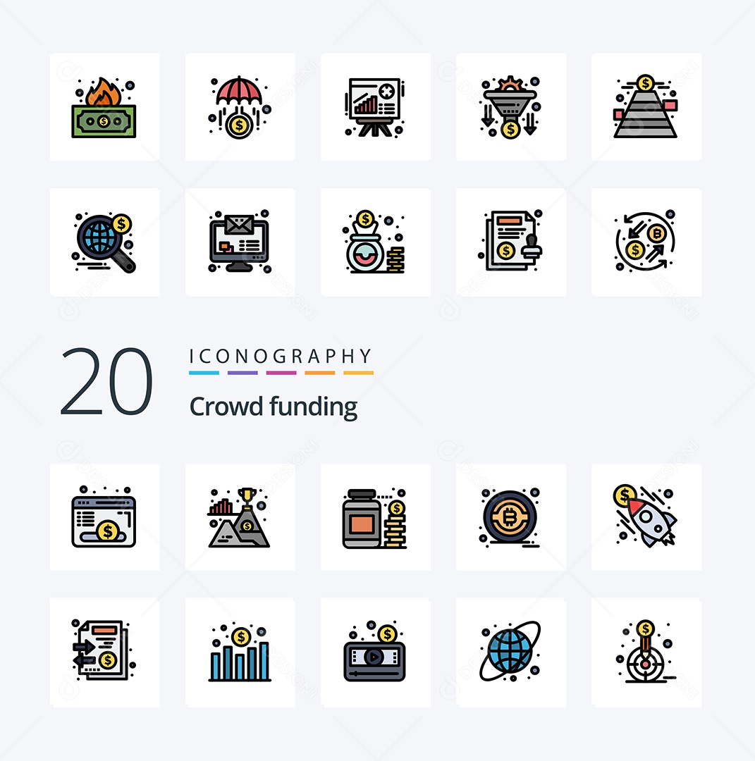 Pacote de Ícones e Elementos Vetores EPS