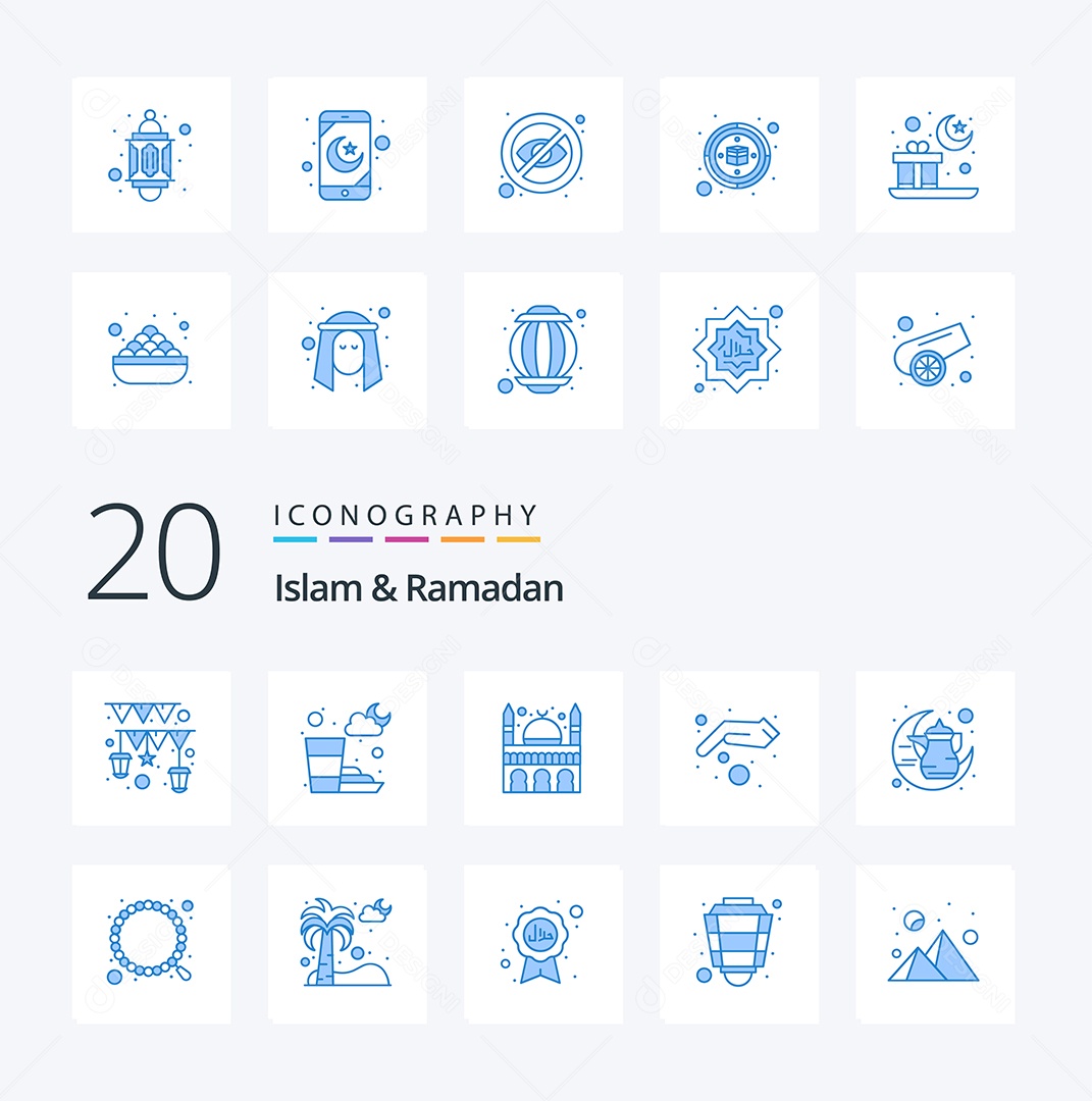 Pacote de Ícones e Elementos Vetores EPS