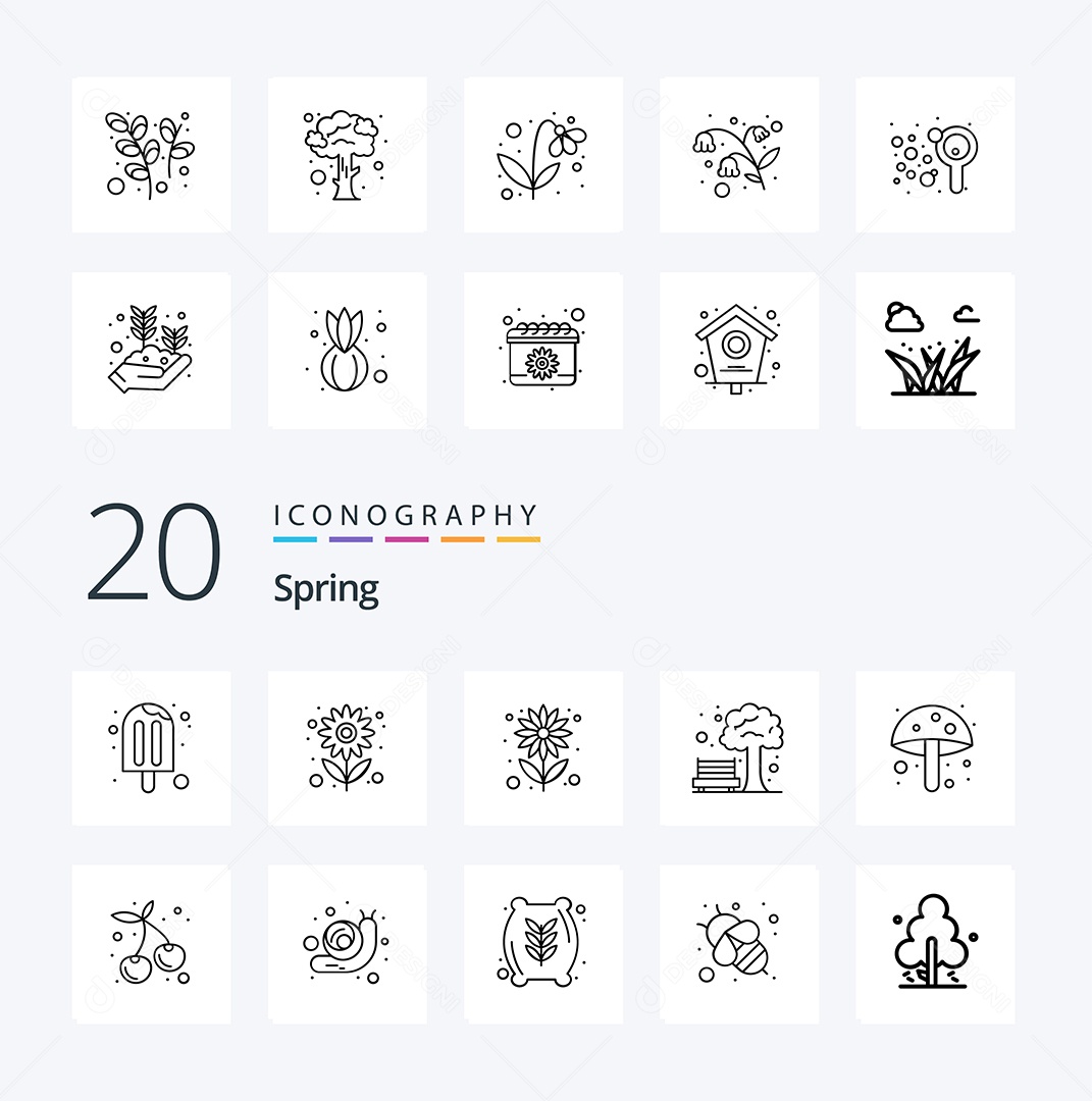 Pacote de Ícones e Elementos Vetores EPS