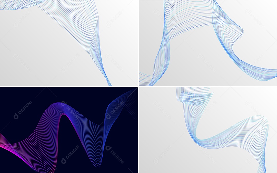 Coleção de conjunto de padrões geométricos de linhas mínimas Vetor EPS