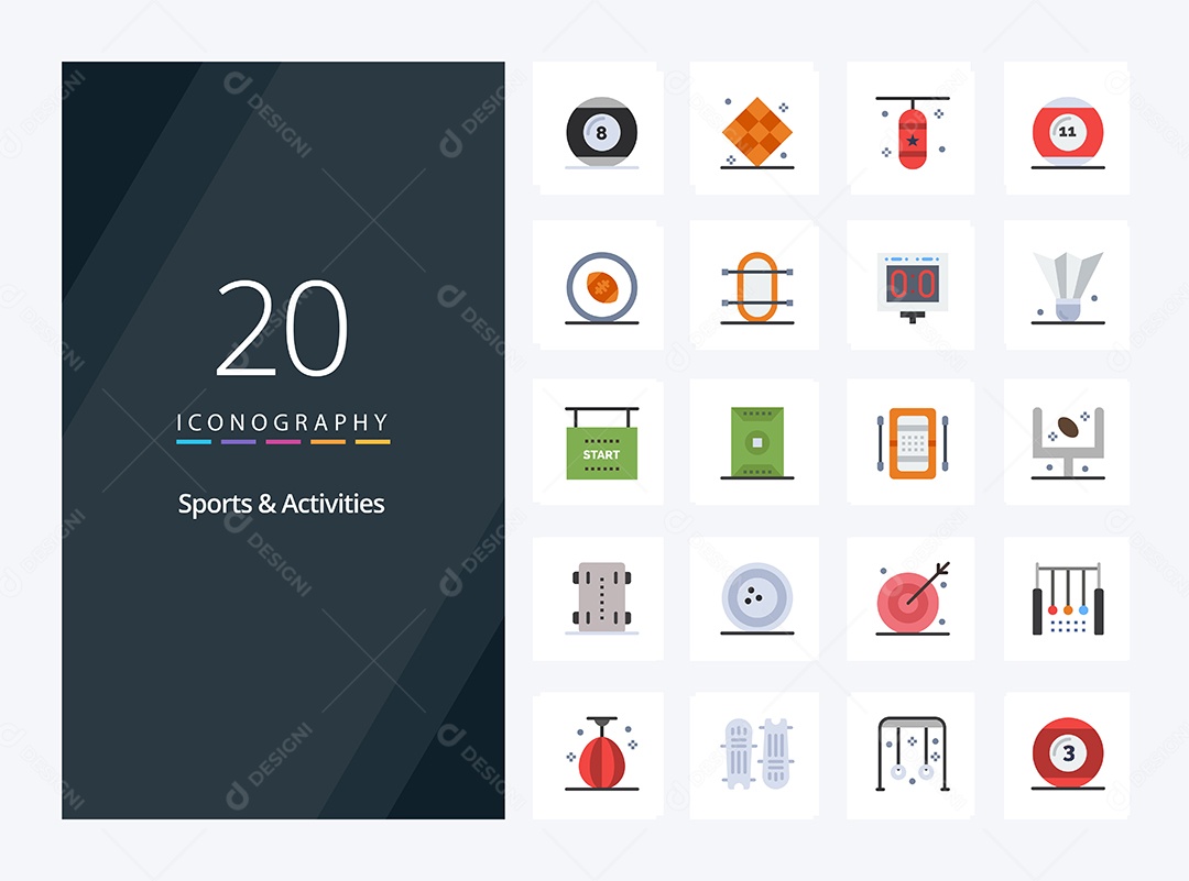 Pacote de Ícones e Elementos Vetores EPS