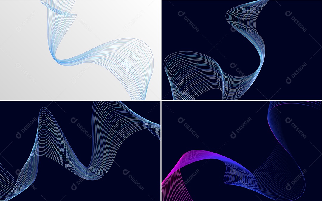 Coleção de conjunto de padrões geométricos de linhas mínimas Vetor EPS