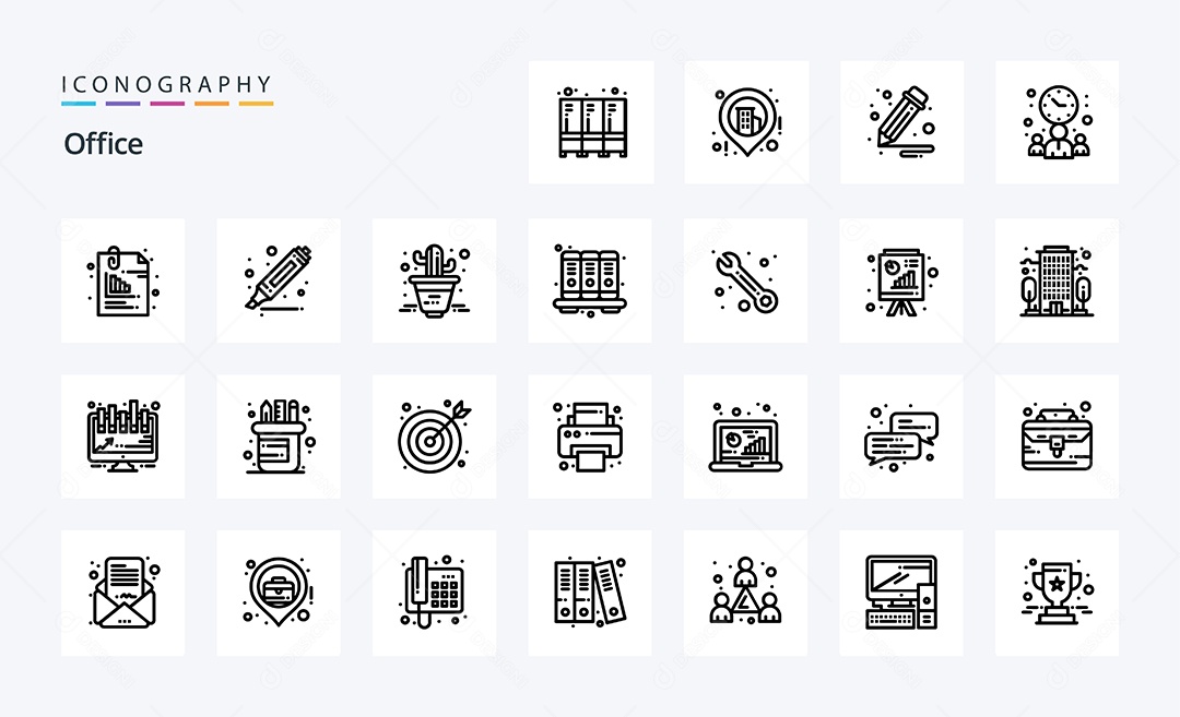 Pacote de Ícones e Elementos Vetores EPS