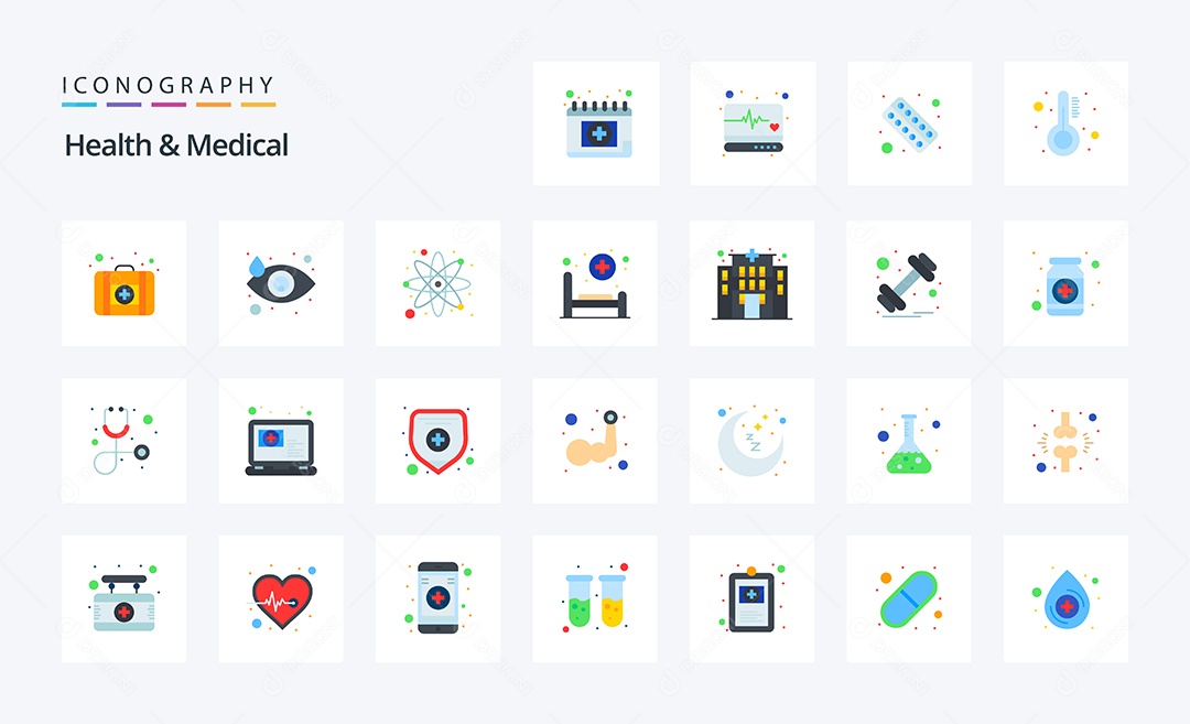 Pacote de Ícones e Elementos Vetores EPS