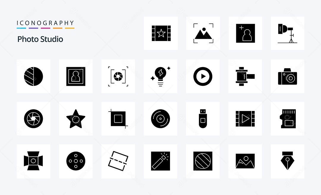 Pacote de Ícones e Elementos Vetores EPS