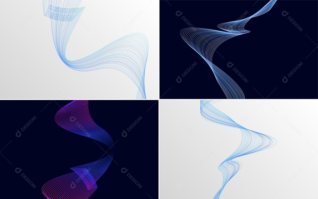 Coleção de conjunto de padrões geométricos de linhas mínimas Vetor EPS