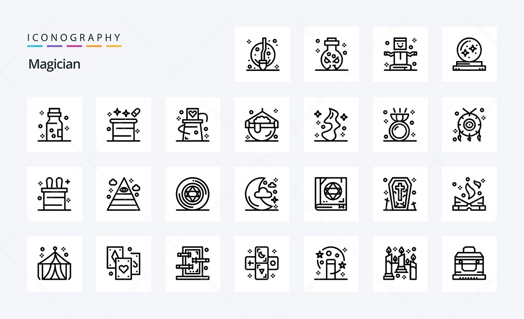 Pacote de Ícones e Elementos Vetores EPS