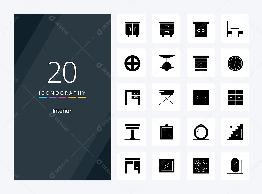 Pacote de Ícones e Elementos Vetores EPS