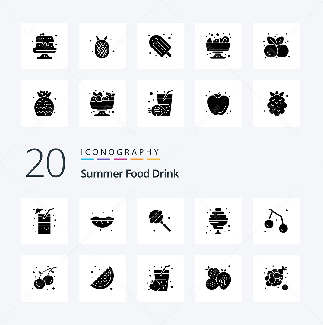 Pacote de Ícones e Elementos Vetores EPS