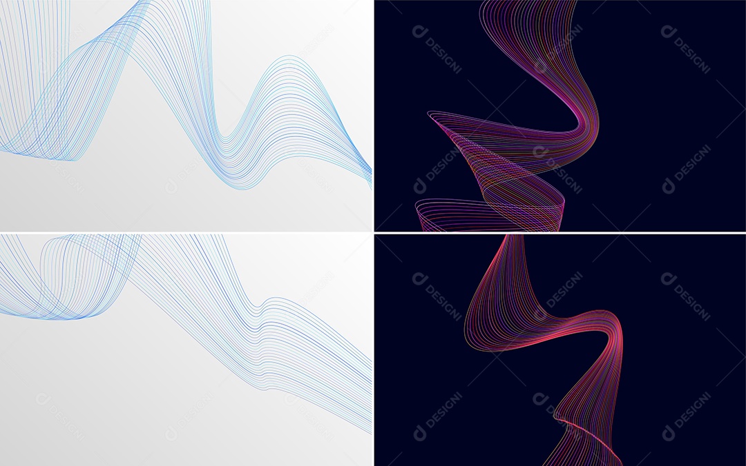 Coleção de conjunto de padrões geométricos de linhas mínimas Vetor EPS