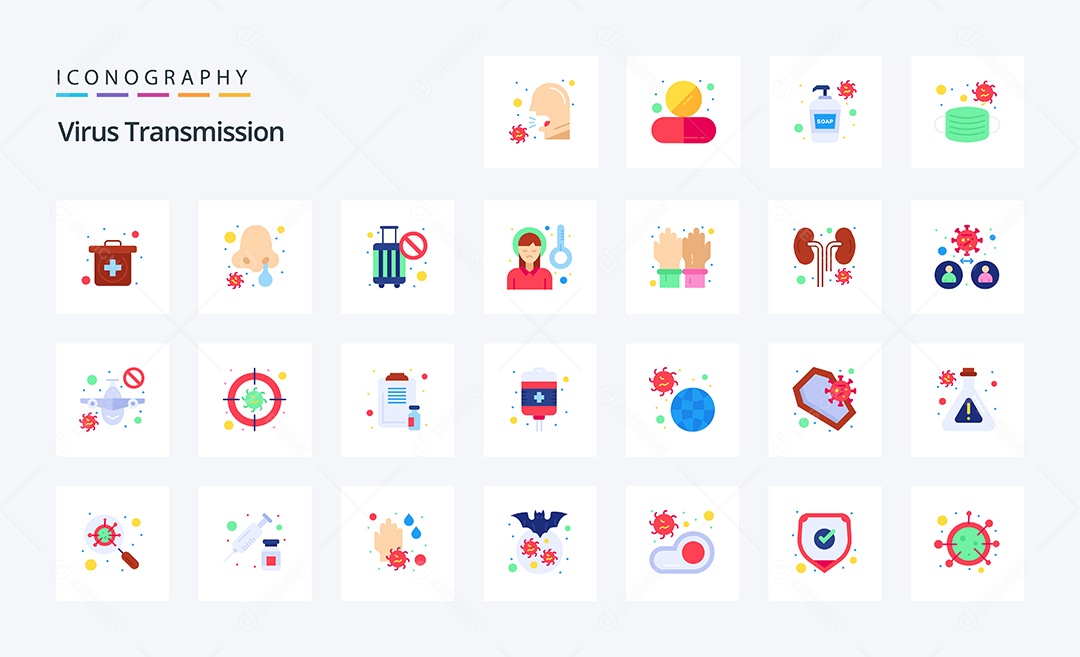 Pacote de Ícones e Elementos Vetores EPS