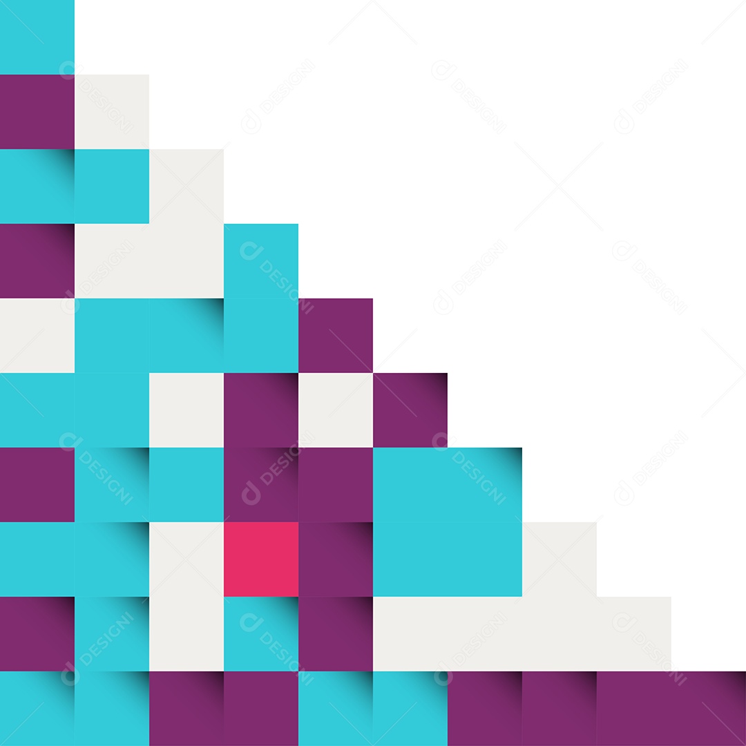 Fundo em Mosaico de Grade Colorido Vetor EPS