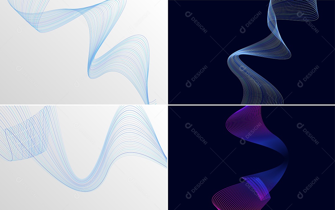 Coleção de conjunto de padrões geométricos de linhas mínimas Vetor EPS