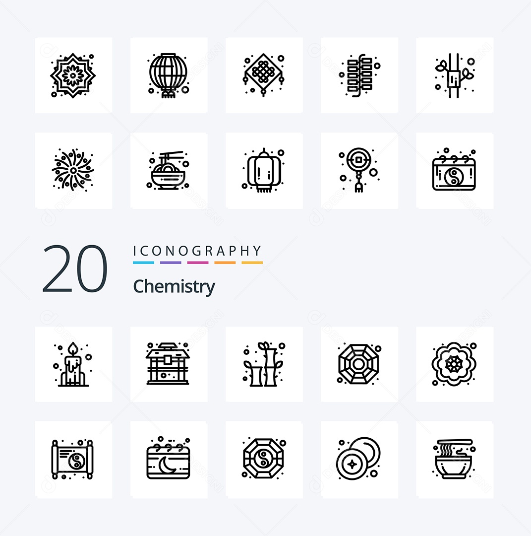 Pacote de Ícones de Químico Vetores EPS