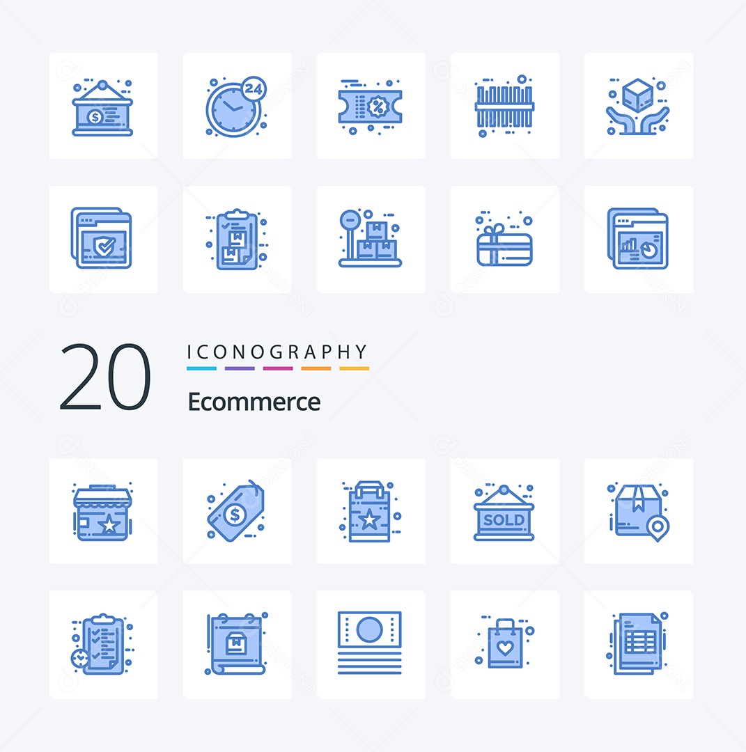 Pacote de Ícones Ilustrações Vetores EPS