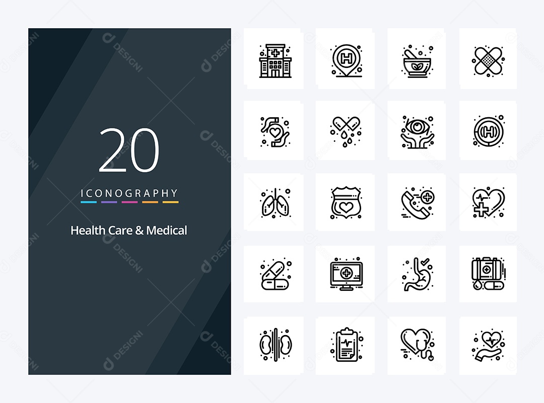 Pacote de Ícones Ilustrações Vetores EPS