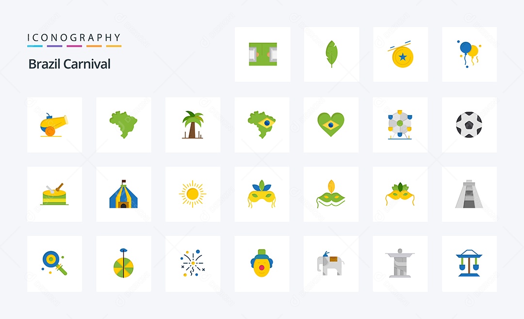 Pacote de Ícones Ilustrações Vetores EPS