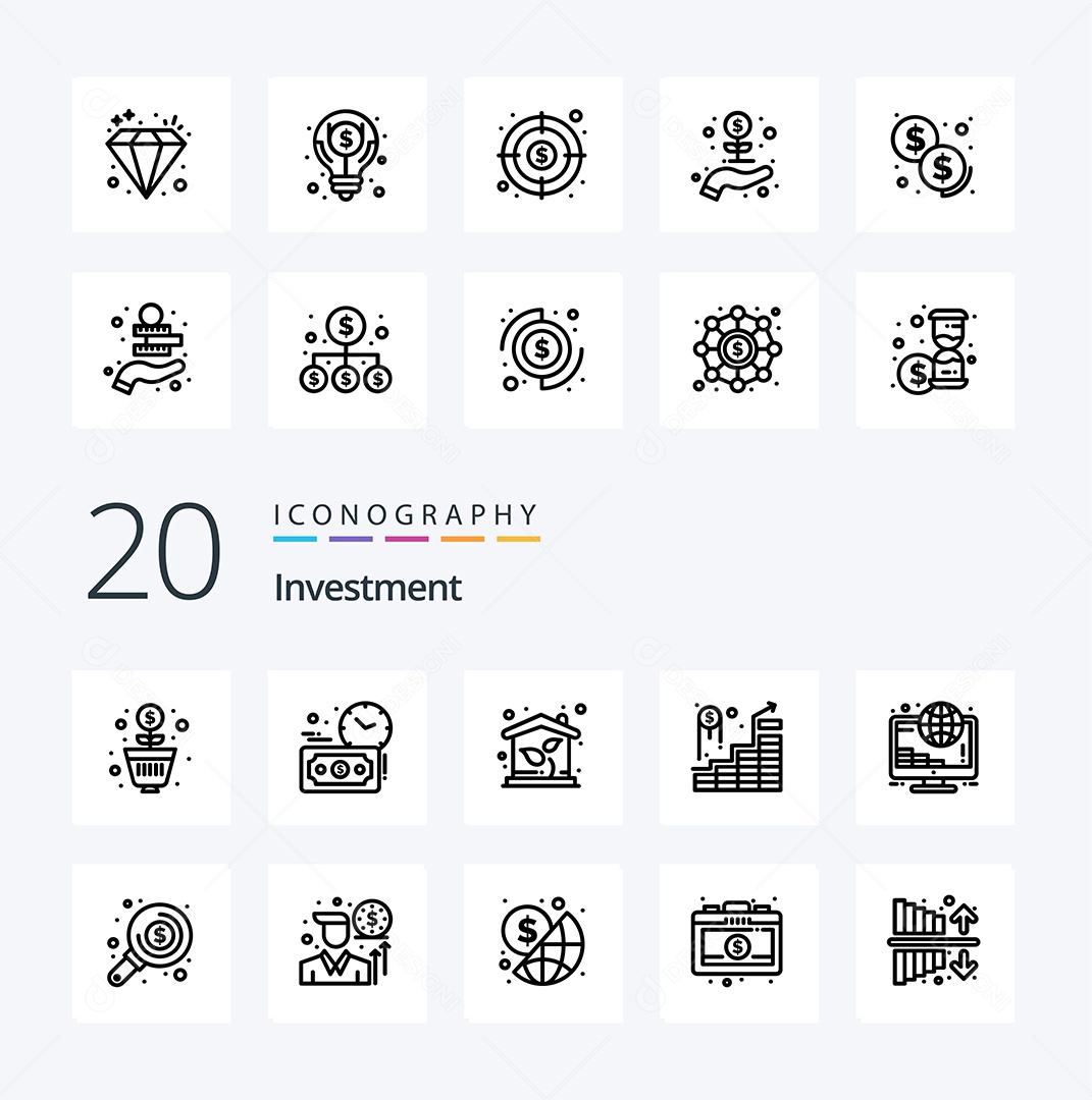 Pacote de Ícones Ilustrações Vetores EPS