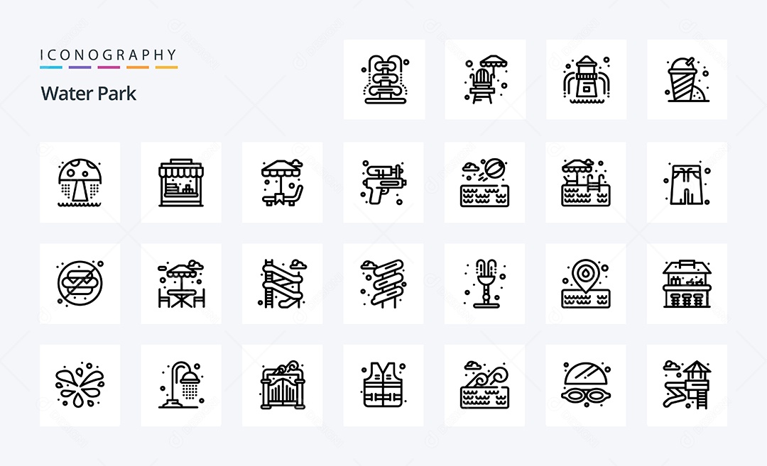 Pacote de Ícones Ilustrações Vetores EPS