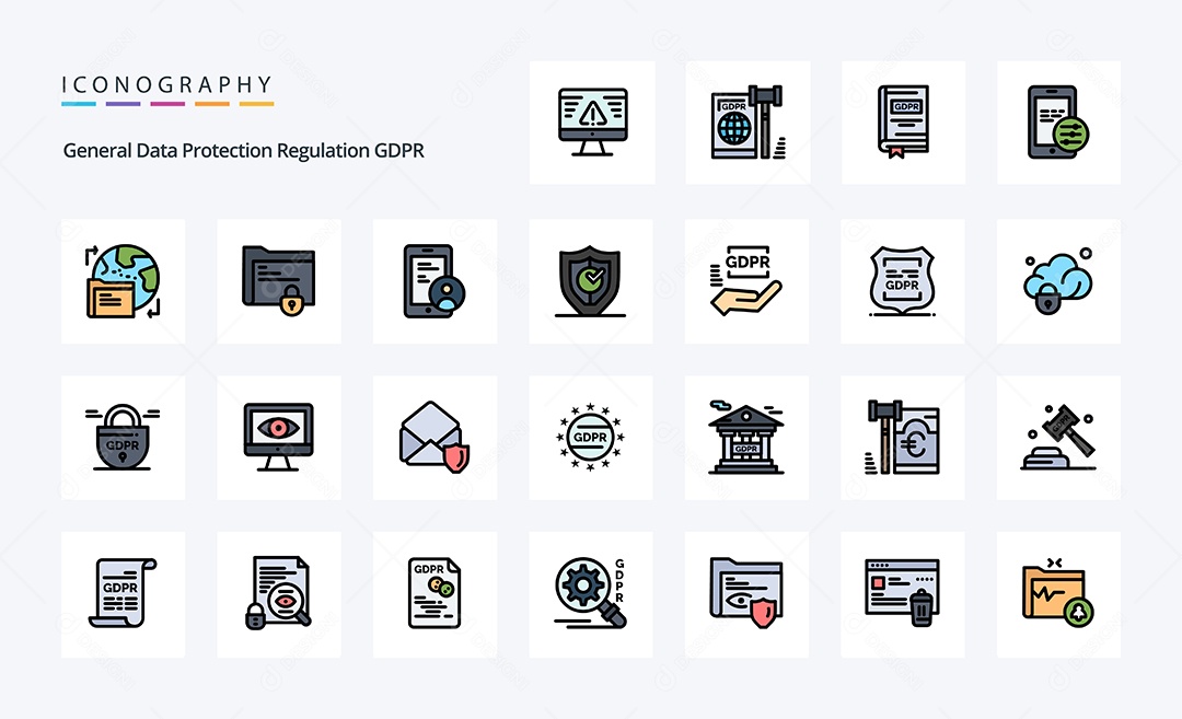 Pacote de Ícones Ilustrações Vetores EPS