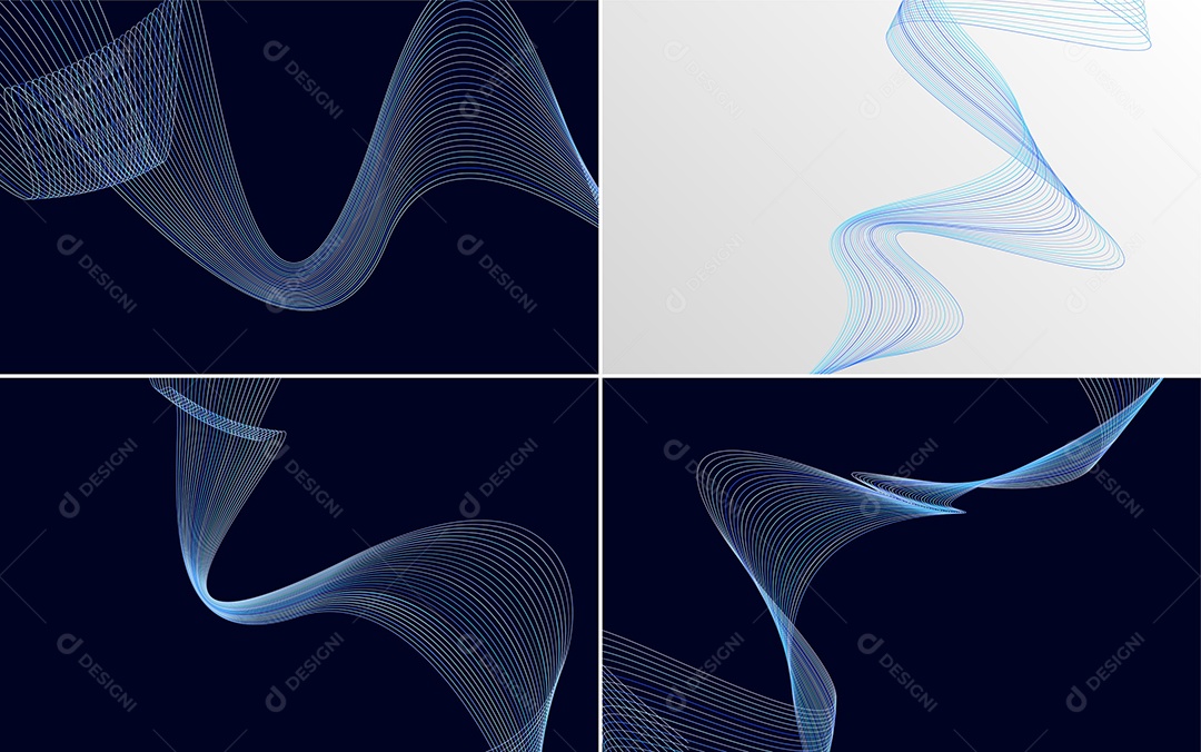 Coleção de conjunto de padrões geométricos de linhas mínimas Vetor EPS