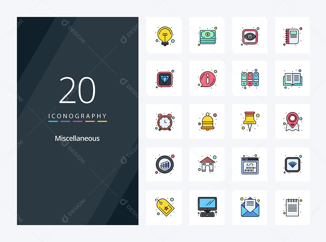 Pacote de ícones de Diversos Vetores EPS