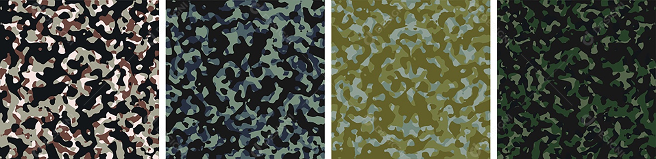 Padrão de Conjunto de fundo de Camuflagem Vetor EPS