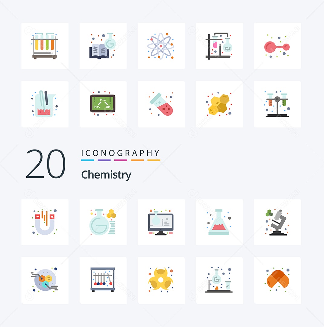 Pacote de ícones de Químico Vetores EPS