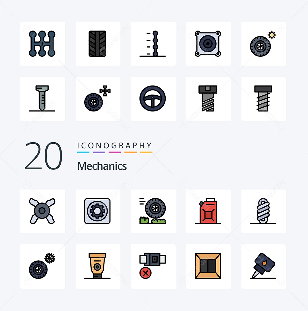Pacote de ícones de Mecânico Vetores EPS