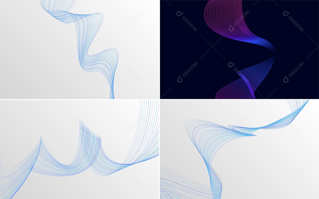 Coleção de conjunto de padrões geométricos de linhas mínimas Vetor EPS