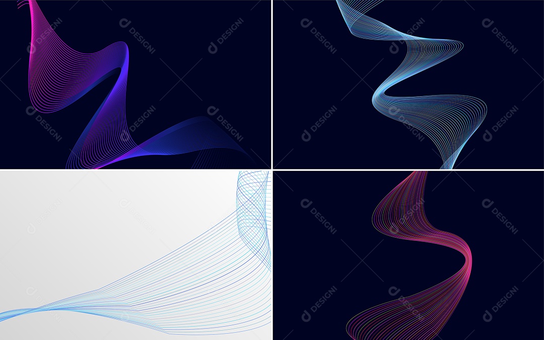 Coleção de conjunto de padrões geométricos de linhas mínimas Vetor EPS