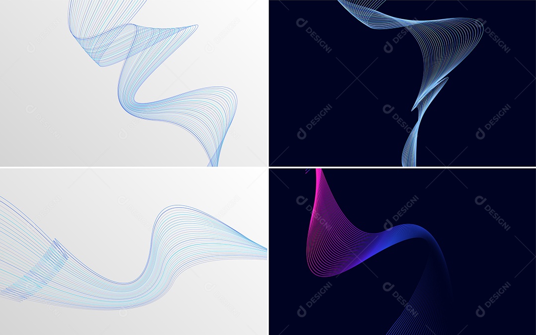 Coleção de conjunto de padrões geométricos de linhas mínimas Vetor EPS