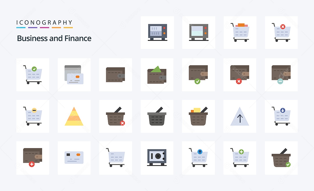 Pacote de ícones de Finanças Vetores EPS