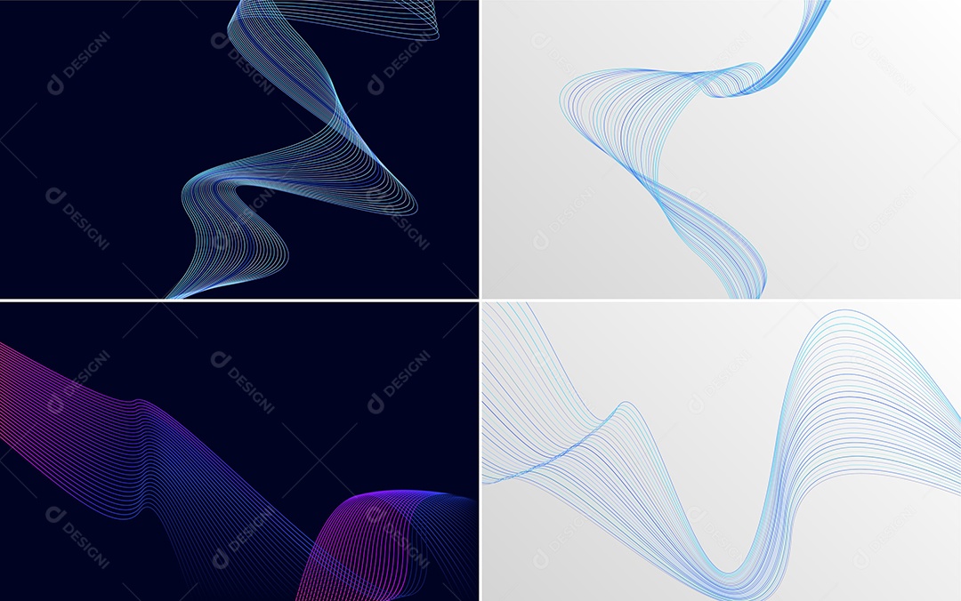 Coleção de conjunto de padrões geométricos de linhas mínimas Vetor EPS