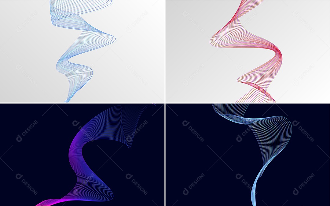 Coleção de conjunto de padrões geométricos de linhas mínimas Vetor EPS