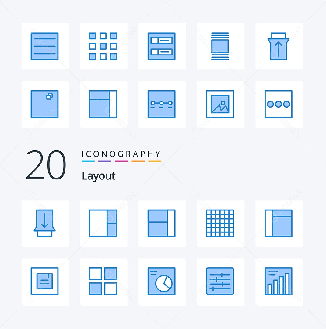 Pacote de ícones de Layout Vetores EPS