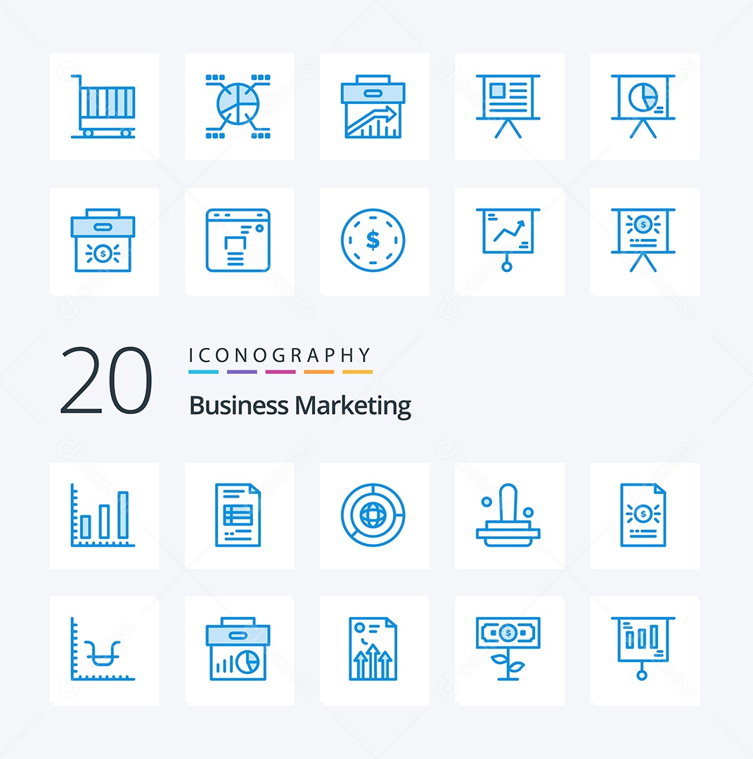 Pacote de ícones de Marketing Vetores EPS