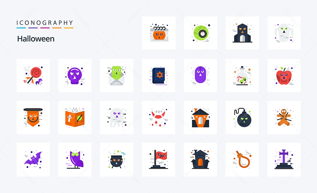 Pacote de ícones de Halloween Vetores EPS