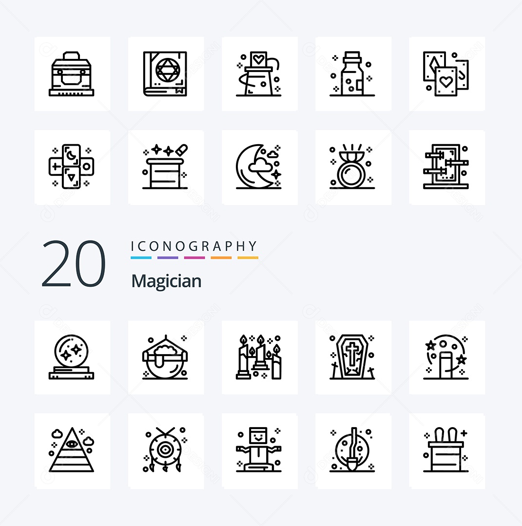 Pacote de ícones de Mágica Vetores EPS