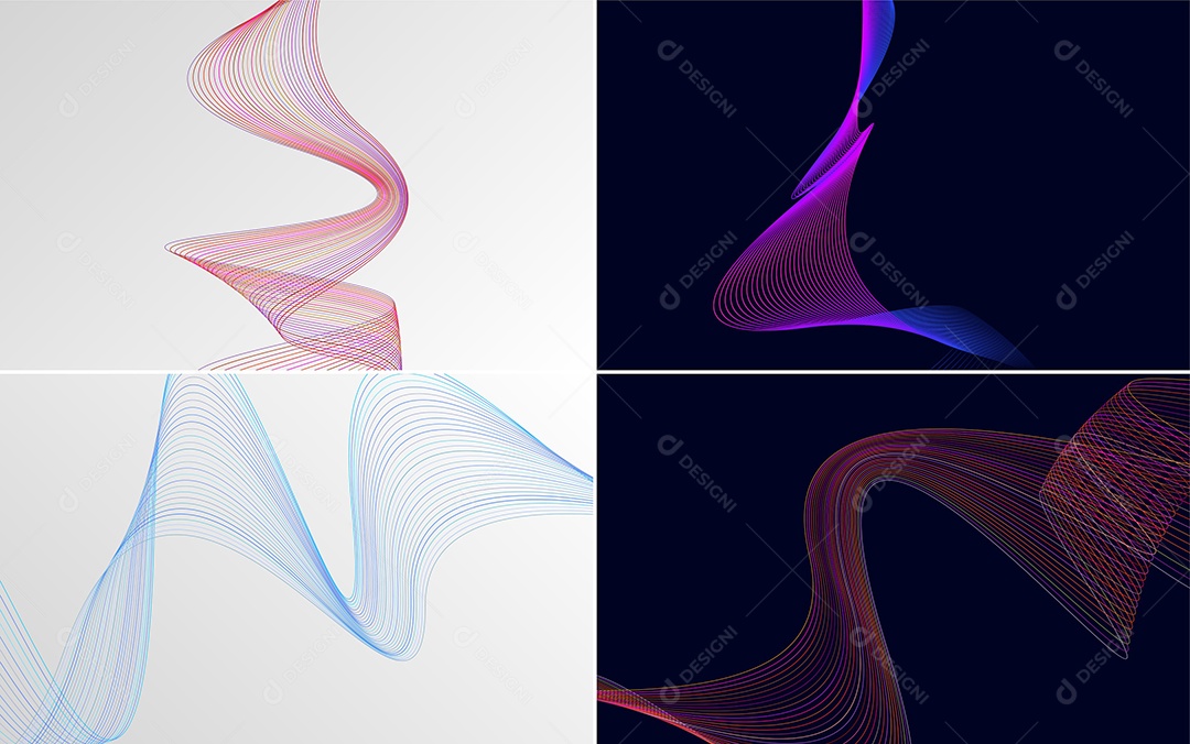 Coleção de conjunto de padrões geométricos de linhas mínimase Vetor EPS