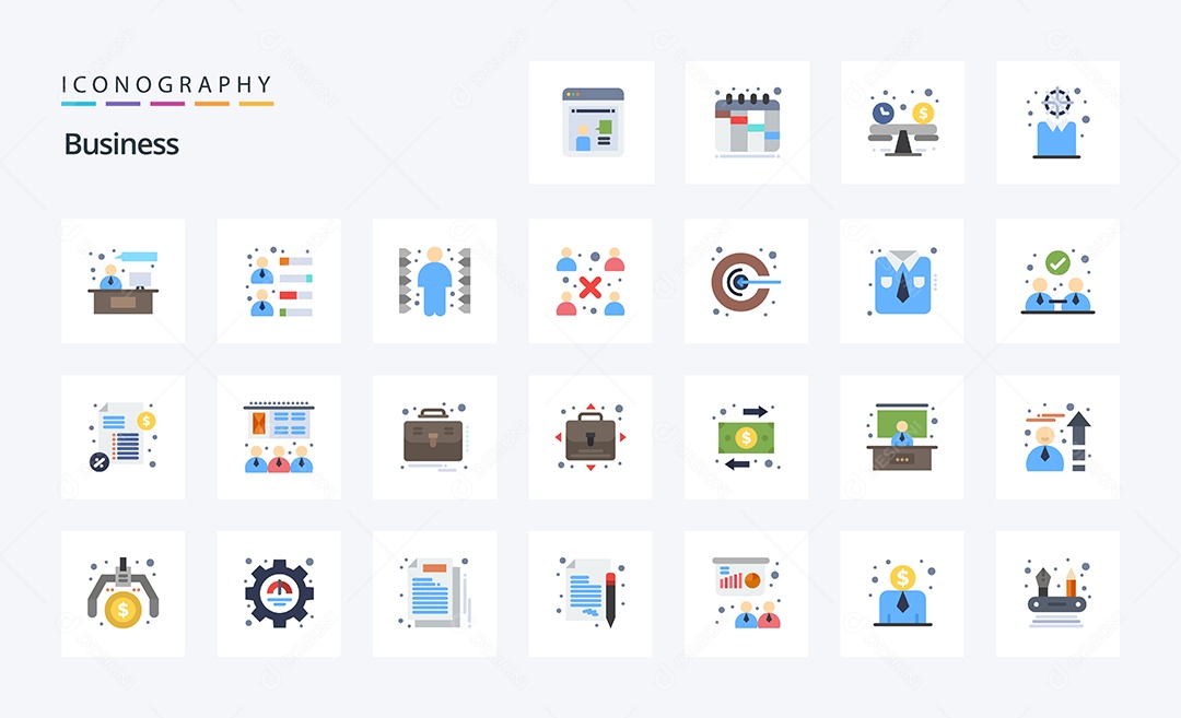 Pacote de ícones de Negócio Vetores EPS
