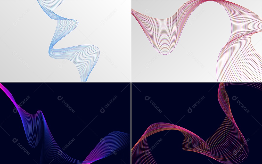 Coleção de conjunto de padrões geométricos de linhas mínimase Vetor EPS