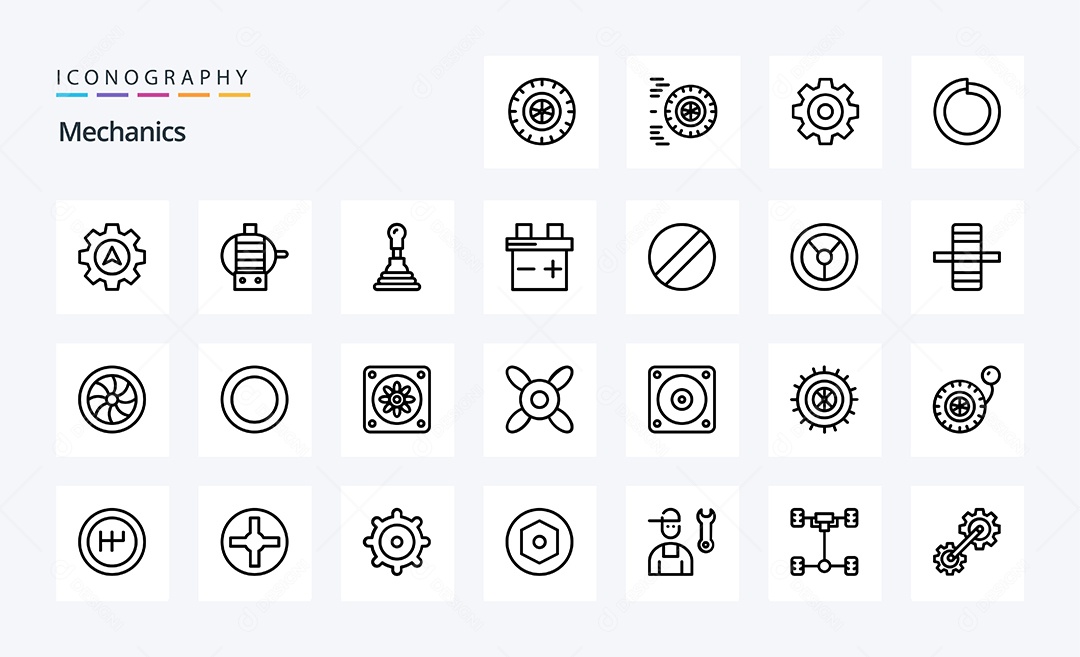 Pacote de ícones de Gestão Estratégica Vetores EPS