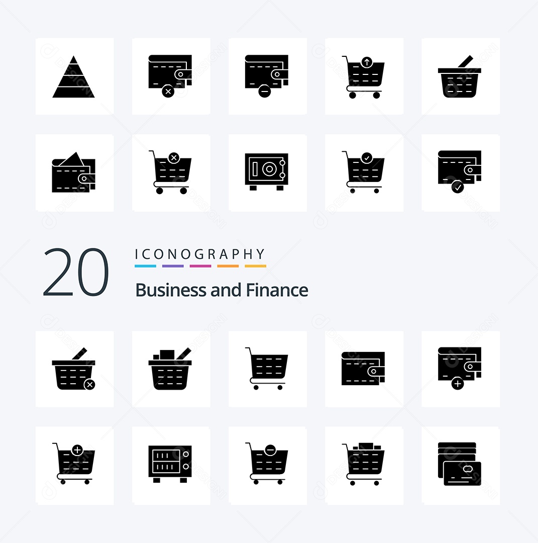 Pacote de ícones de Finança Vetores EPS