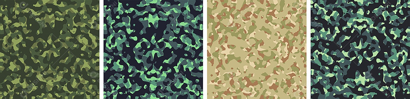 Padrão de Conjunto de fundo de Camuflagem Vetor EPS