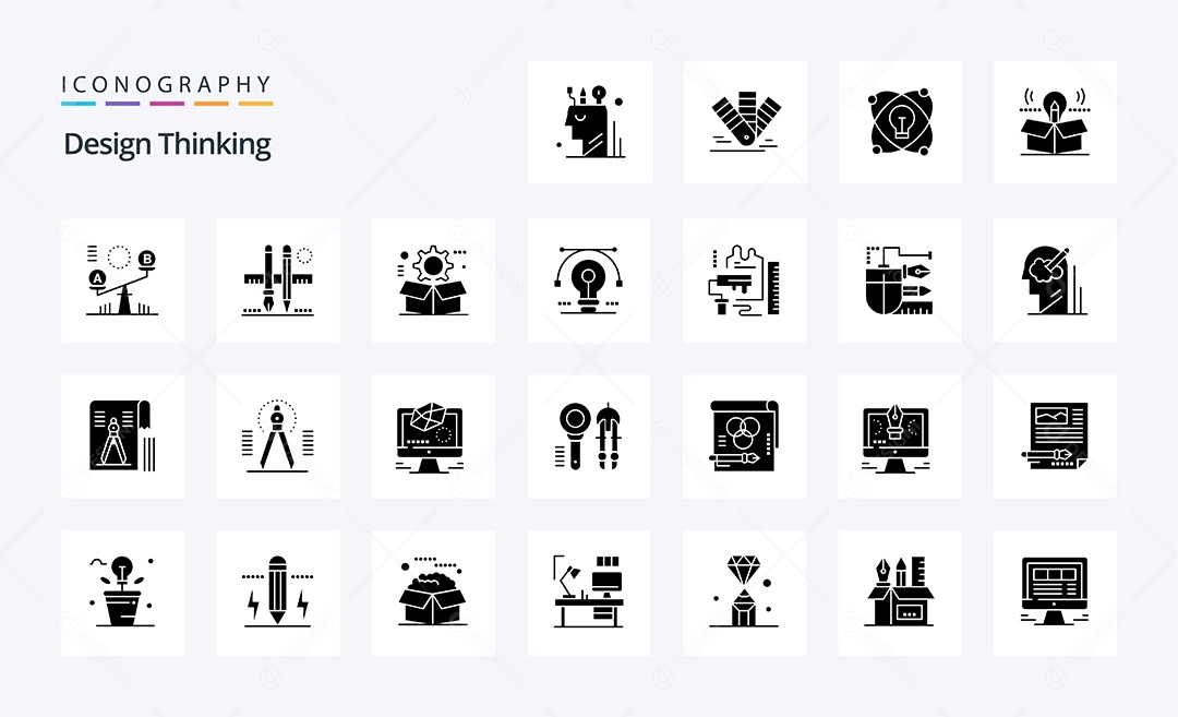 Pacote de ícones de Pensamentos de Design Vetores EPS