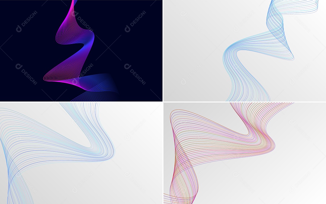 Coleção de conjunto de padrões geométricos de linhas mínimase Vetor EPS
