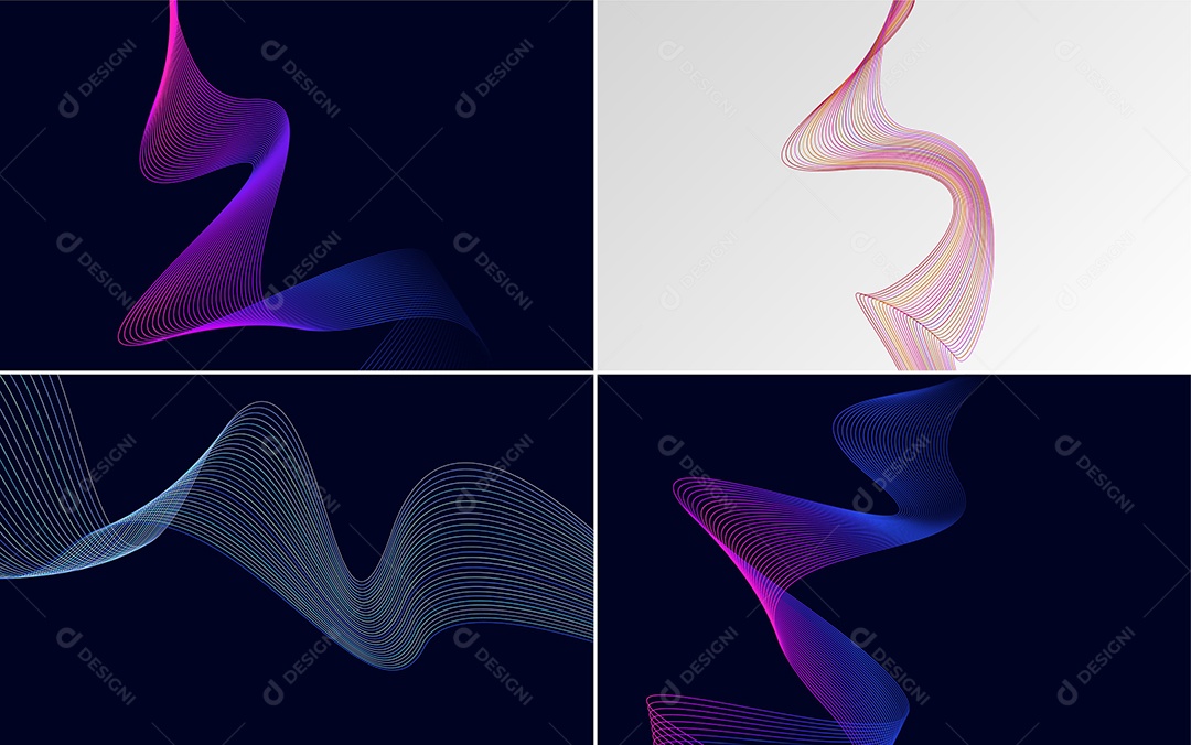 Coleção de conjunto de padrões geométricos de linhas mínimase Vetor EPS