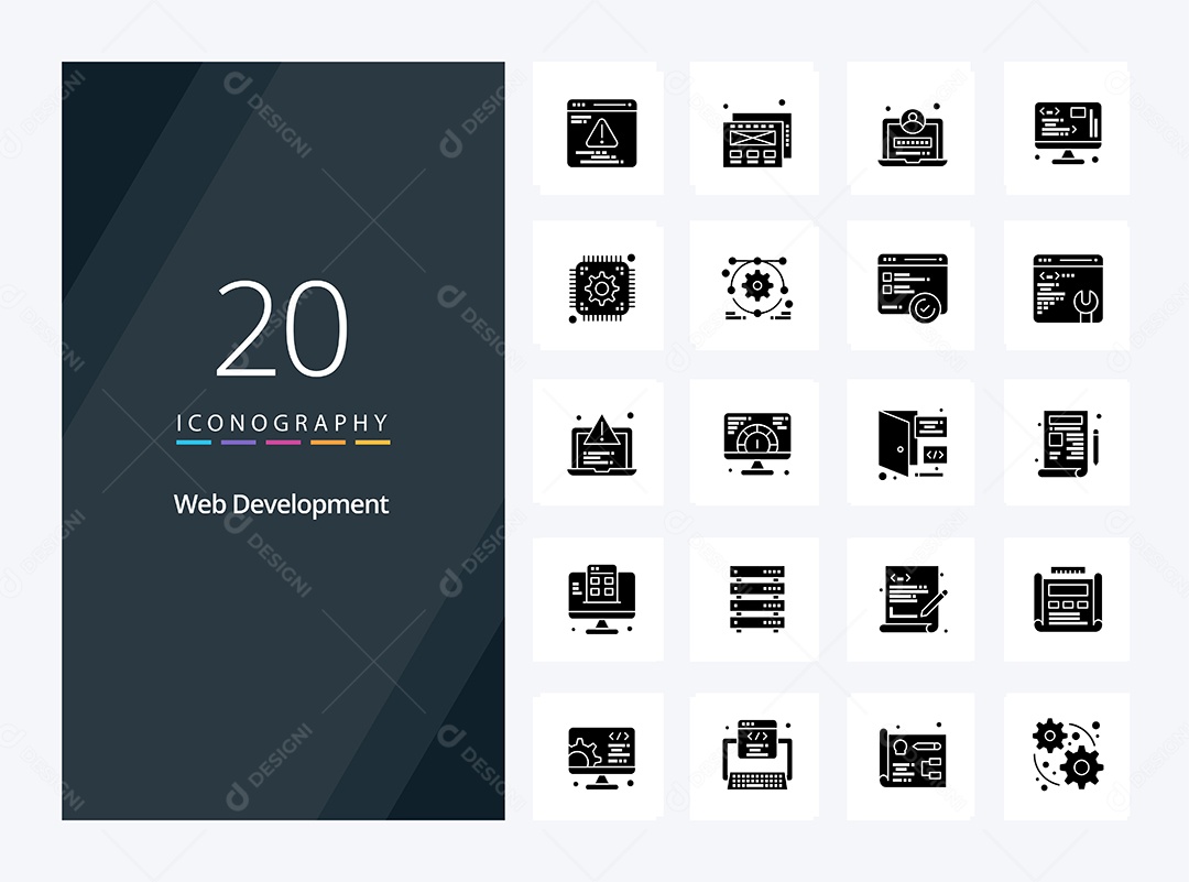 Pacote de ícones de Desenvolvimento Web Vetores EPS