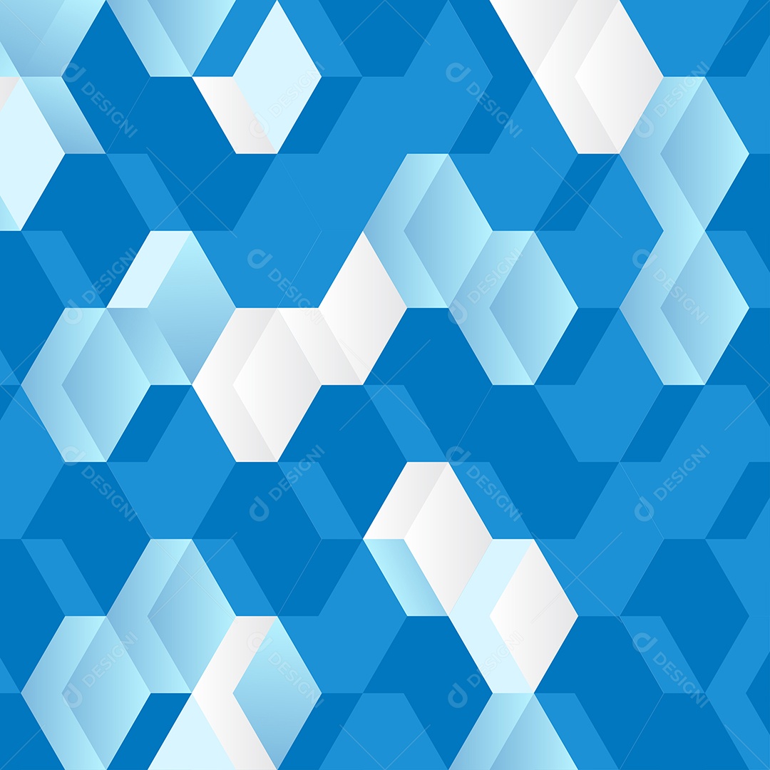 Fundo em Mosaico de Grade Azul Vetor EPS